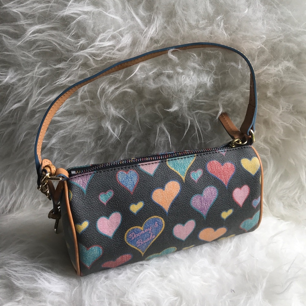 Authentic Beautiful heart Dooney & Bourke Clutch